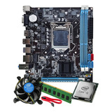 Kit I3 3220 3 3 Placa Mãe H61 1155 8 Gb Ddr3 Cooler