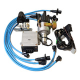 Kit Ignição Eletrônica Fusca Jg Cabos De Vela Azul Completo