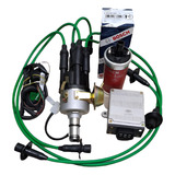 Kit Ignição Eletrônica Fusca Jg Cabos De Vela Verde Completo