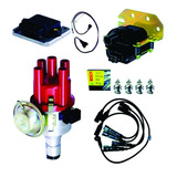 Kit Ignição Eletrônica Fusca Kombi C Cabo Preto E Velas