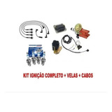 Kit Ignição Eletrônica Fusca Kombi C Cabo Preto E Velas