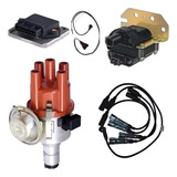 Kit Ignição Eletrônica Fusca Kombi C Cabo Preto E Velas