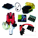 Kit Ignição Eletrônica Fusca Kombi C Cabo Vermelho E Velas