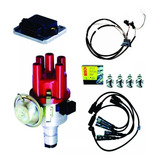 Kit Ignição Eletrônica Fusca Kombi Com Cabo Preto E Velas