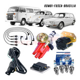 Kit Ignição Eletrônica Kombi Fusca C Cabo Preto E Velas