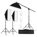 Kit Iluminação Continua Softbox Led 50x70