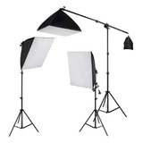 Kit Iluminaçao Duplo Softbox 50x70cm Tripé