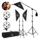 Kit Iluminação Estudio Softbox Girafa 2bocal