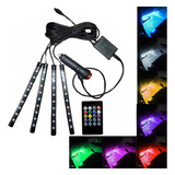 Kit Iluminacao Led Automotivo Neon Rgb Tuning Controle 12v