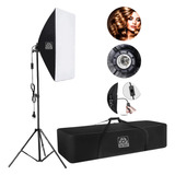 Kit Iluminação Led Profissional Studi Softbox Tripé 2m Bolsa