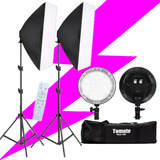 Kit Iluminação Led Studio Softbox Tripé Controle Bolsa