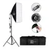 Kit Iluminação Luz Contínua Softbox 50x70 E27 C  Tripé 2m Para Estúdio Fotográfico T photo