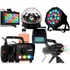 Kit Iluminação Para Festas Dj Balada Maquina Globo Strobos