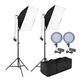 Kit Iluminação Softbox Estúdio Led P