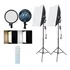 Kit Iluminador Led 126 Circular Softbox 50x70cm Estúdio 60w