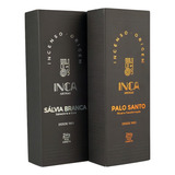 Kit Incenso Inca Aromas Sálvia Branca E Palo Santo