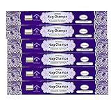 Kit Incenso Massala Nag Champa Darshan 06 Cx Lavender Lavanda