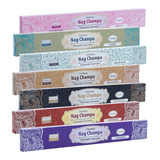 Kit Incenso Vareta Darshan Nag Champa Massala 7 Caixas Mix02 Fragrância Mix 02