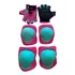 Kit Inf Luva  Joelheira E Cotoveleira Pro Hand Rosa verde