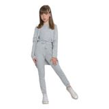 Kit Infantil 3 Peças Lãnzinha Cardigan Blusa Calça Inverno