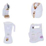 Kit Infantil Air Fryer Batedeira Liquidificador 4 Peças
