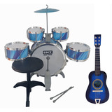 Kit Infantil Bateria Musical 5 Tambores