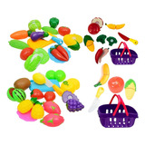Kit Infantil Brinquedo Comidinha Frutas E Legumes Feirinha