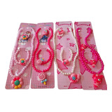 Kit Infantil colar pulseira E Anel 36 Pçs 12 Pcte Atacad