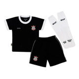 Kit Infantil Corinthians Calção Camisa Meião