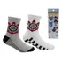 Kit Infantil Corinthians Meias Licenciado Criança Futebol