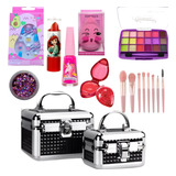 Kit Infantil Criança De Maquiagem Maletinha Linda Completa