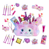 Kit Infantil De Maquiagem Necessarie Gatinho Make Unicornio
