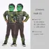 Kit Infantil Fantasia + Garras Wolverine Criança Traje Filme