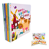 Kit Infantil Histórias Da Fazenda 4 Livros capa Dura 