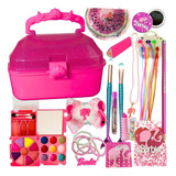 Kit Infantil Maleta Pink Glitter Maquiagem