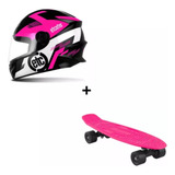Kit Infantil Mini Skate Compact Board Capacete Cores