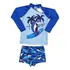 Kit Infantil Roupa Praia Piscina Blusa De Manga Proteção Uv