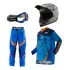 Kit Infantil Unissex Capacete Oculos Insane X Trilha Rosa