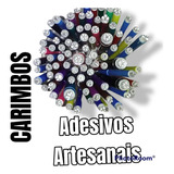 Kit Iniciante 10 Carimbos Unhas Artesanais Adesivos