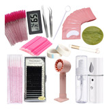 Kit Iniciante Completo Extensão Alongamento De Cilios Curs