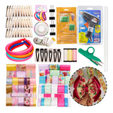 Kit Iniciante Fitas Cetim Gorgorão Acessórios Para Laços