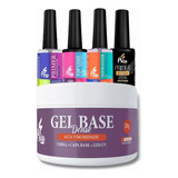 Kit Iniciante Unha De Fibra Gel Psiu Prep Primer Top Coat