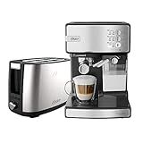 Kit Inox Cafeteira Espresso Nova Primalatte E Torradeira Oster 220V