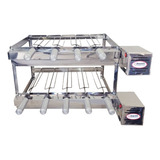 Kit Inox Churrasqueira Rotativa