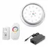 Kit Inox Iluminação Piscina Enertech Led Rgb 1x18 Watts 8 Cm
