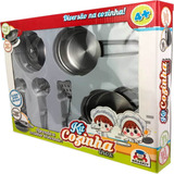Kit Inox Utensílios De Cozinha Brinquedo 6 Peças Braskit Nfe