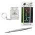 Kit Inseminação Artificial Termômetro Cortador Pinça Inox