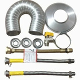 Kit Instalação Aquecedor 3 4x3 4 Flex 60cm Duto 90mm 3metros