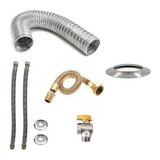 Kit Instalação Aquecedor Gás Kit Chaminé 80mm