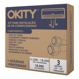 Kit Instalação Ar Condicionado Tubo Cobre 1 4 E 1 2 3m Ful